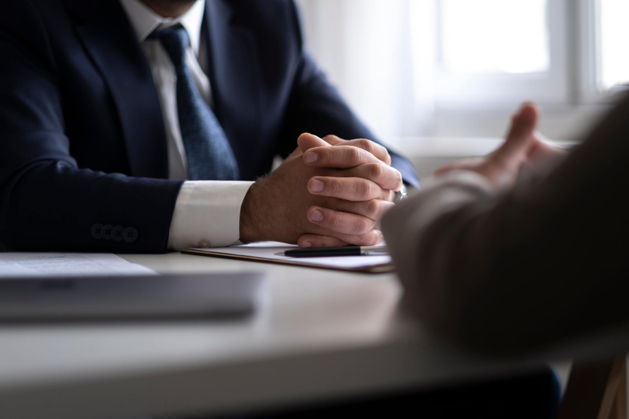 attorney meeting with client